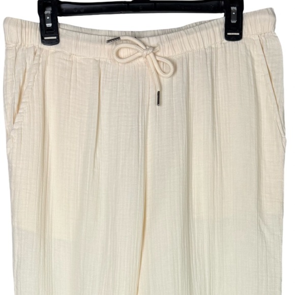 Quince Cotton Gauze Straight Leg Pants In Vintage Cream Size M Women’s - Picture 4 of 11